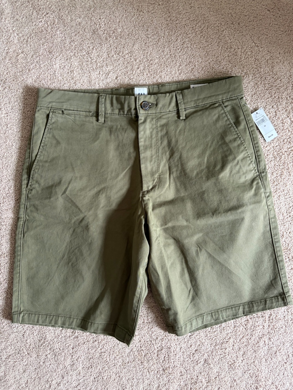 GAP Olive Green Men's Chino Shorts